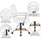 Merrick Lane Milano Contemporary Mid-Back Home Office Chair with Padded Arms
